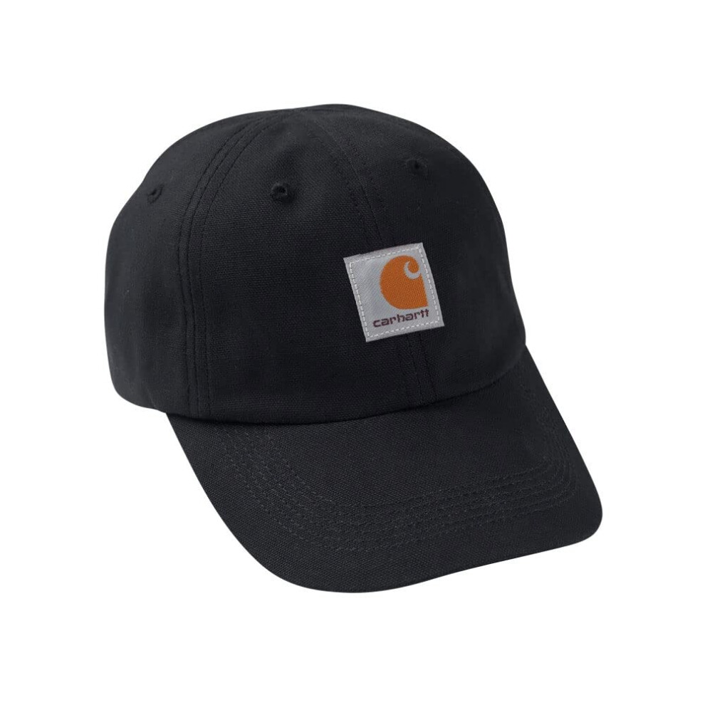 Carhartt Boys' Little Signature Canvas Baseball Cap Hat  Caviar Black