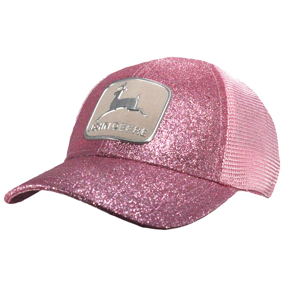 John Deere Pink Glitter Historic Tm Cap-Pink-One Size