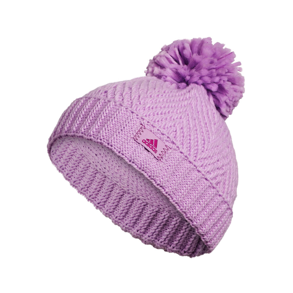 adidas Boys' Kids Twilight Ballie Pom Beanie  Bliss Lilac Purple/Pulse