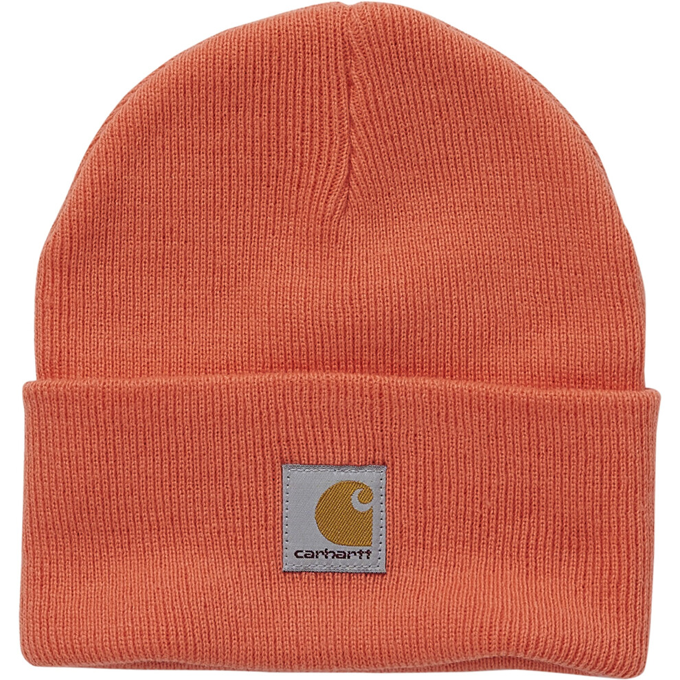 Carhartt Unisex Child Kids Knit Beanie Watch Hat  Living Coral  2-4T