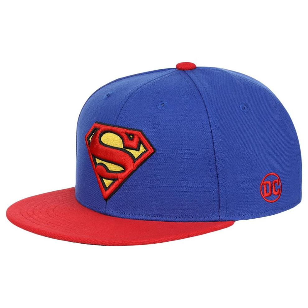 DC Comics Superman Youth w/Comic UV Adjustable Snapback Cap RBL/RED