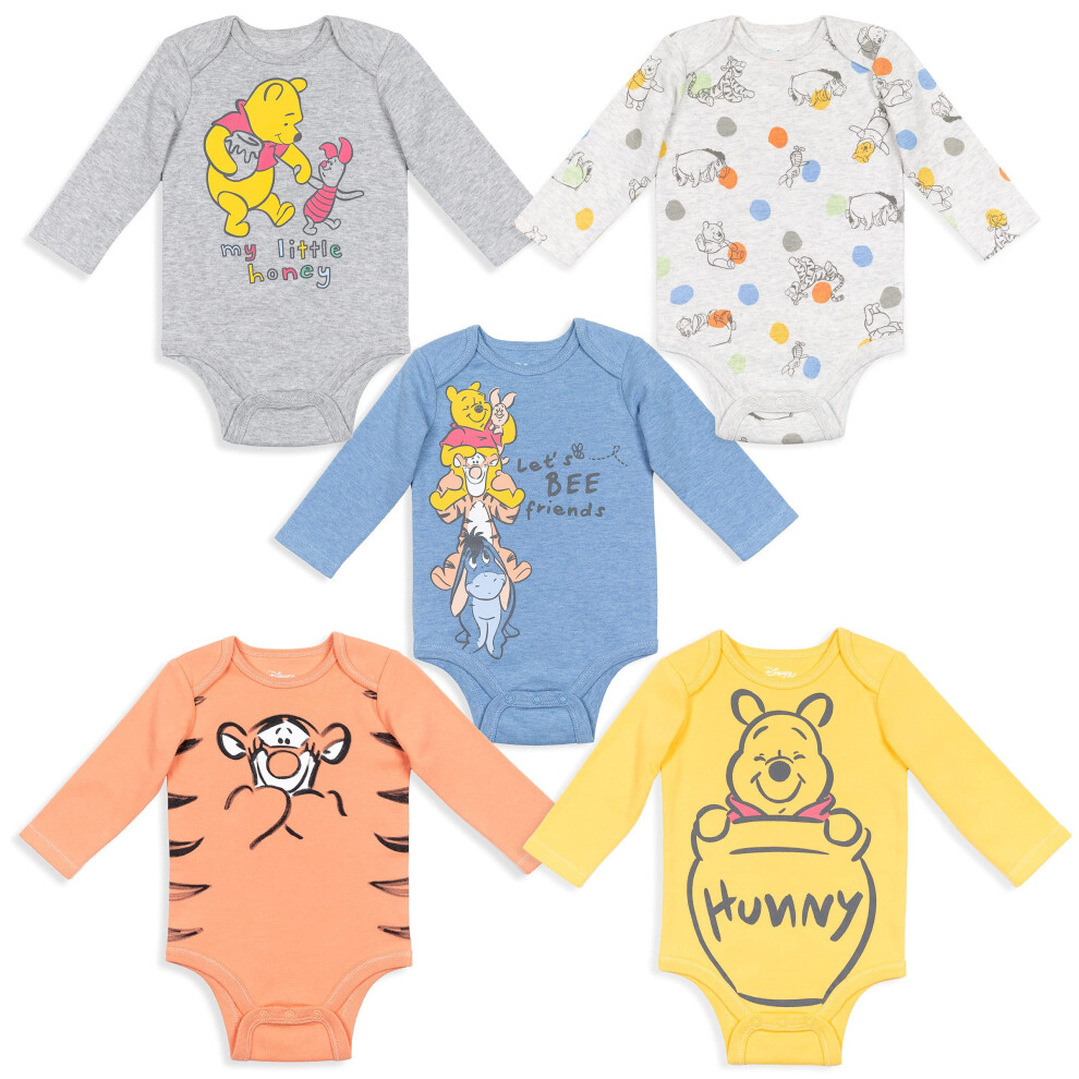 Disney Winnie the Pooh Eeyore Tigger Piglet Newborn Baby Boys 5 Pack B