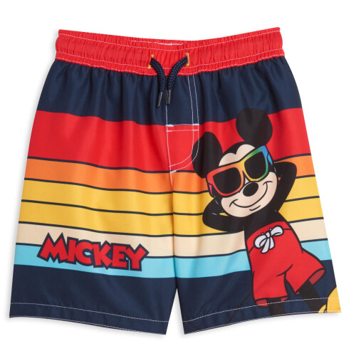 Disney Disney Top e Pantaloni da Bagno Mickey Mouse per Bambini, 2T, Rosso 2