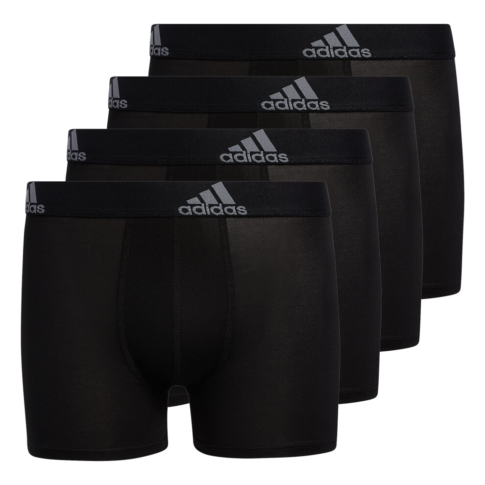 adidas Kids-Boy's Performance Boxer Briefs Underwear (4-Pack)  Black/G