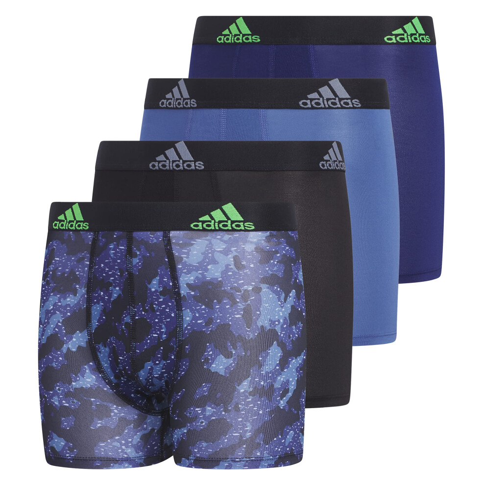 adidas Kids-Boy's Performance Boxer Briefs Underwear (4-Pack)  Galaxy