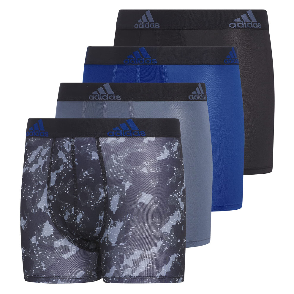 adidas Kids-Boy's Performance Boxer Briefs Underwear (4-Pack)  Galaxy