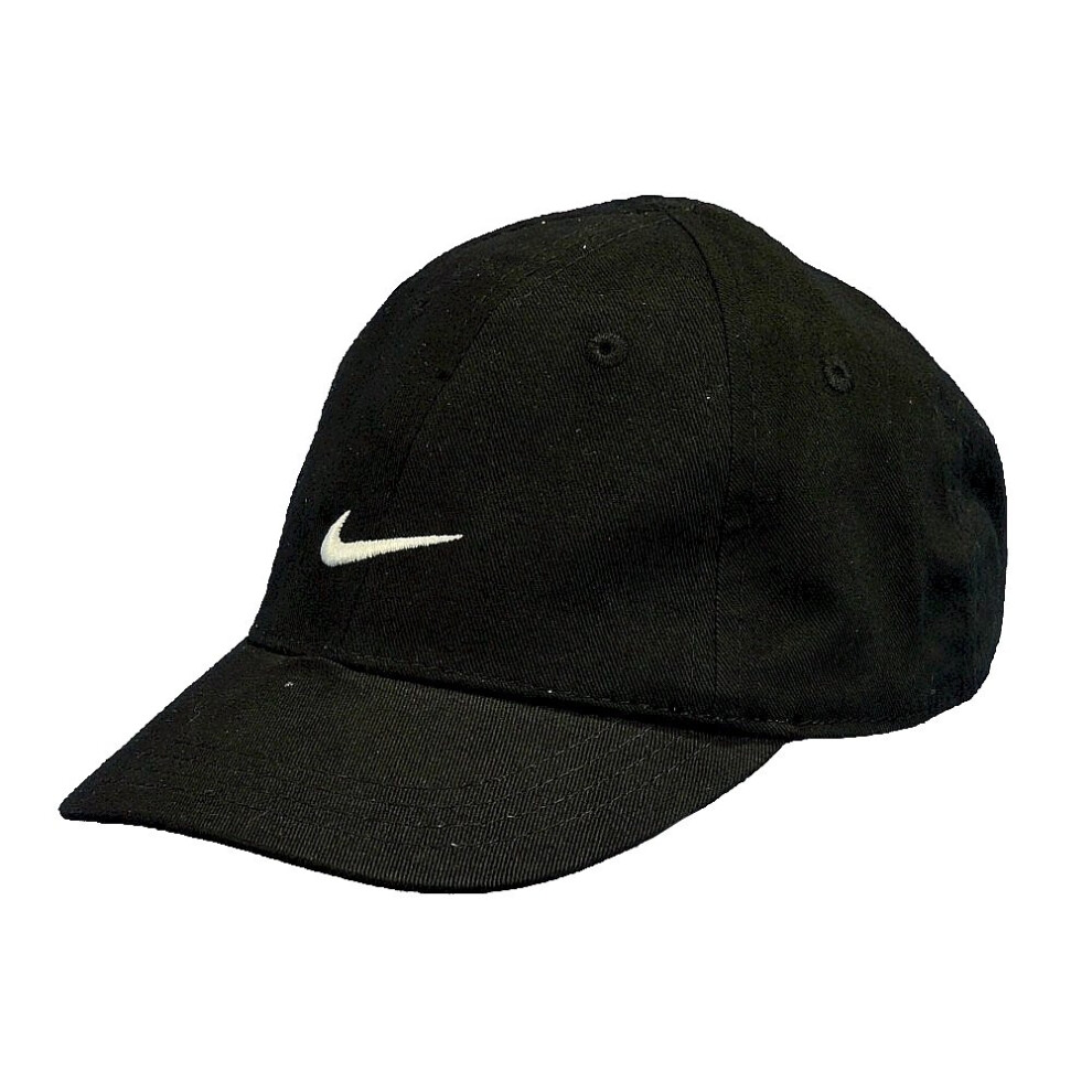 Nike Boys Infants 12-24 Months Black Embroidered Swoosh Cap