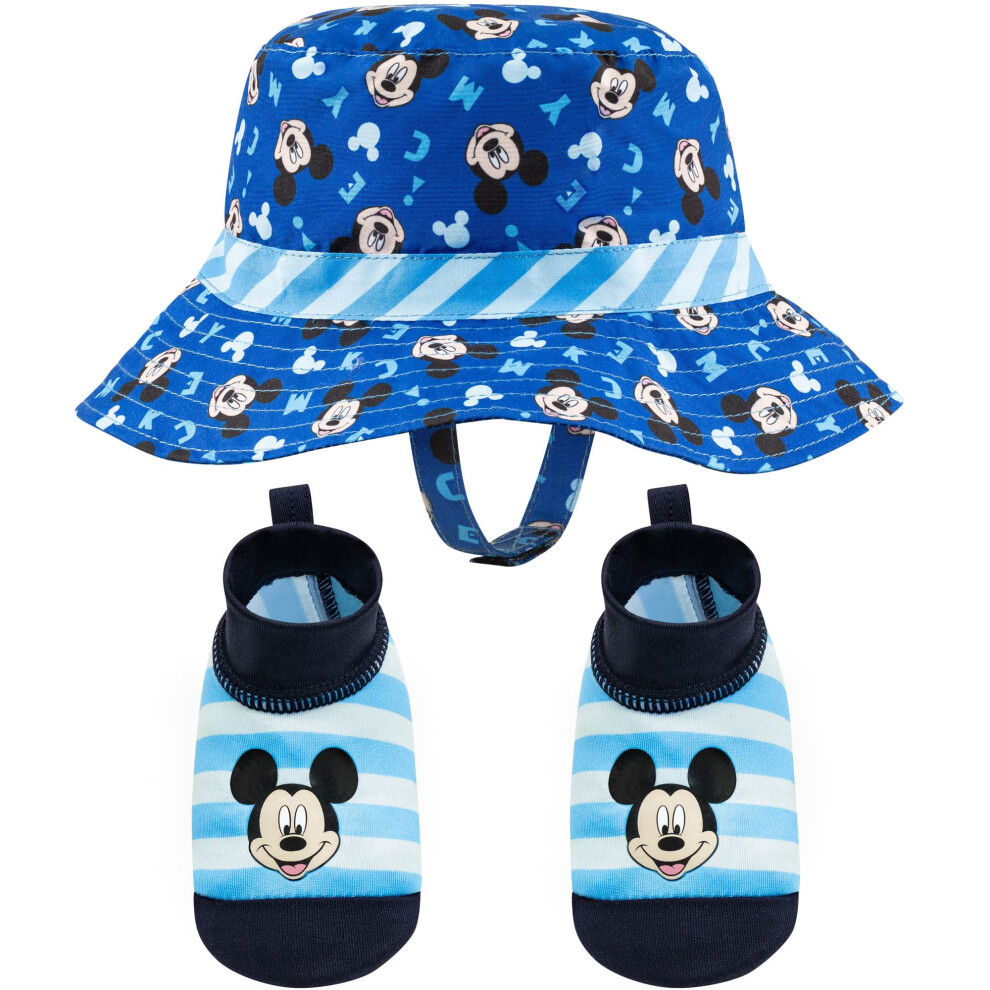 Disney Mickey Mouse Sunny Fun Swim Hat and Swim Booties 0-12 Months [5