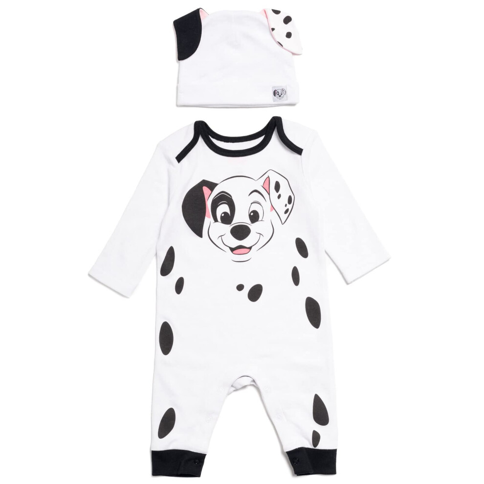 Disney 101 Dalmations Patch Newborn Baby Boys Snap Cosplay Coverall an