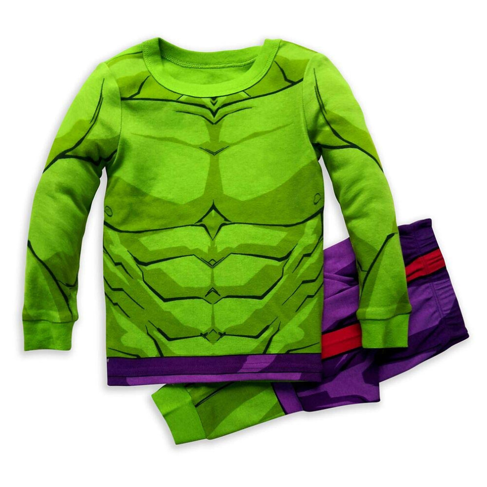 Marvel Hulk Costume PJ PALS for Boys  Size 7 Multicolored