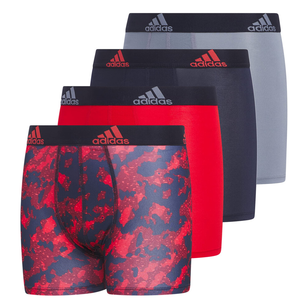 adidas Kids-Boy's Performance Boxer Briefs Underwear (4-Pack)  Galaxy