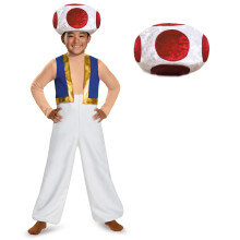 Disguise Toad Deluxe Costume for Kids Official Nintendo Super Mario H