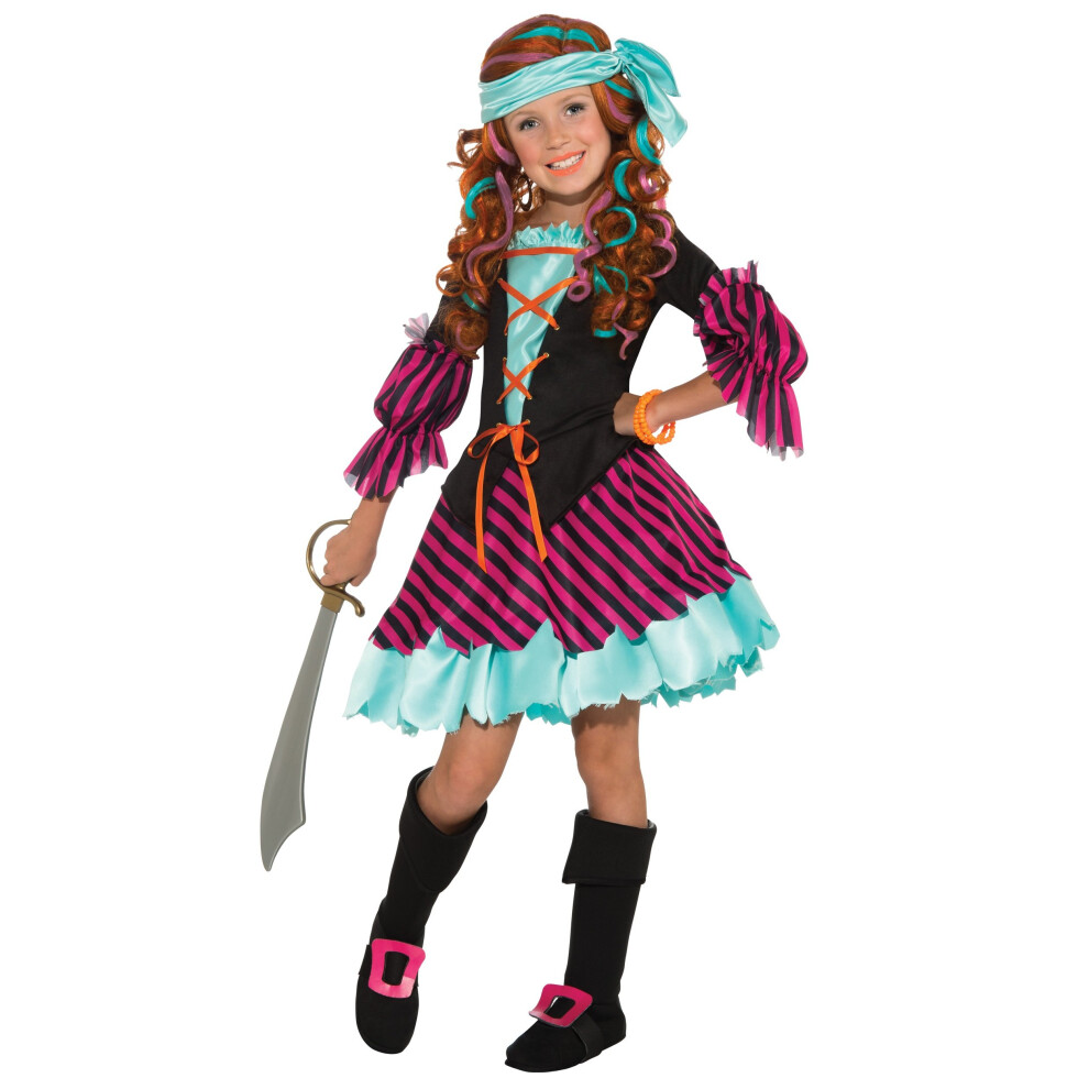 Salty Taffy Girl's Pirate Costume  Large