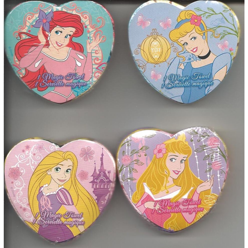 Disney Princess Magic Towel Set of 4