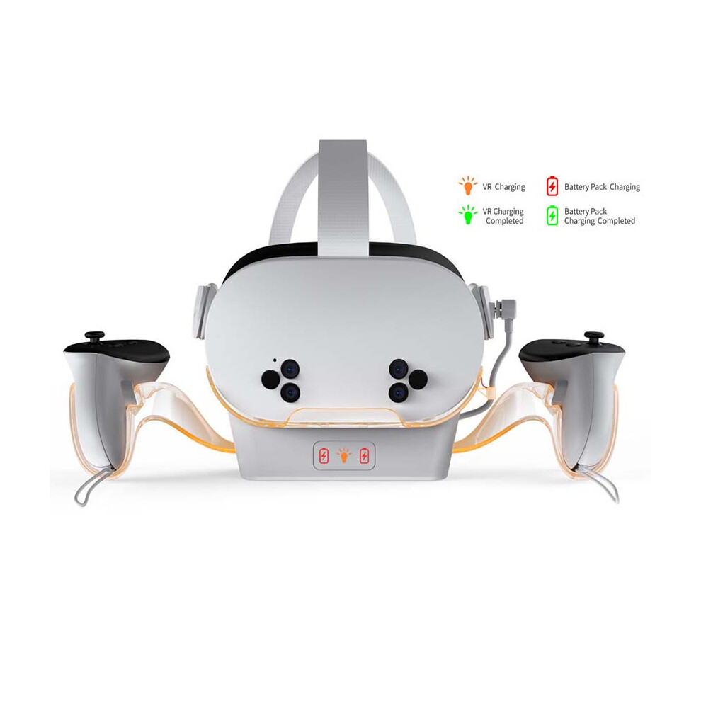 Vr Docking Charger With Charging Dock For Meta Quest 3S Quest2 Quest3 Universal Docking Charger Ty-3867 Light