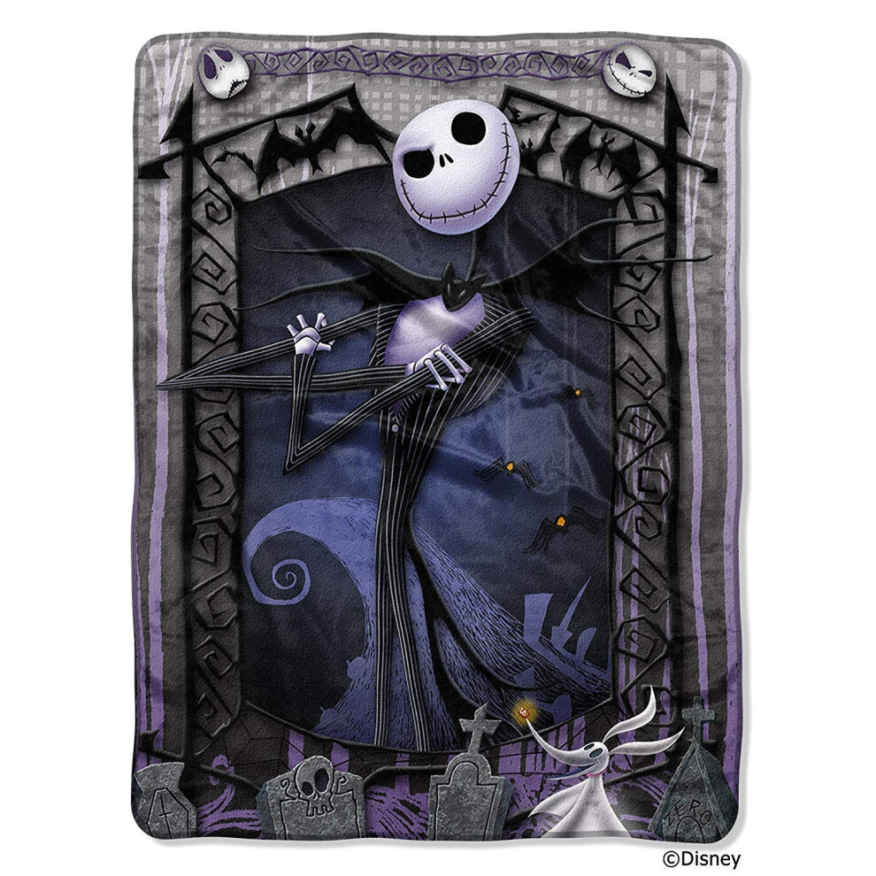 Disney The Nightmare Before Christmas Blanket Throw ~ Jack Skellington