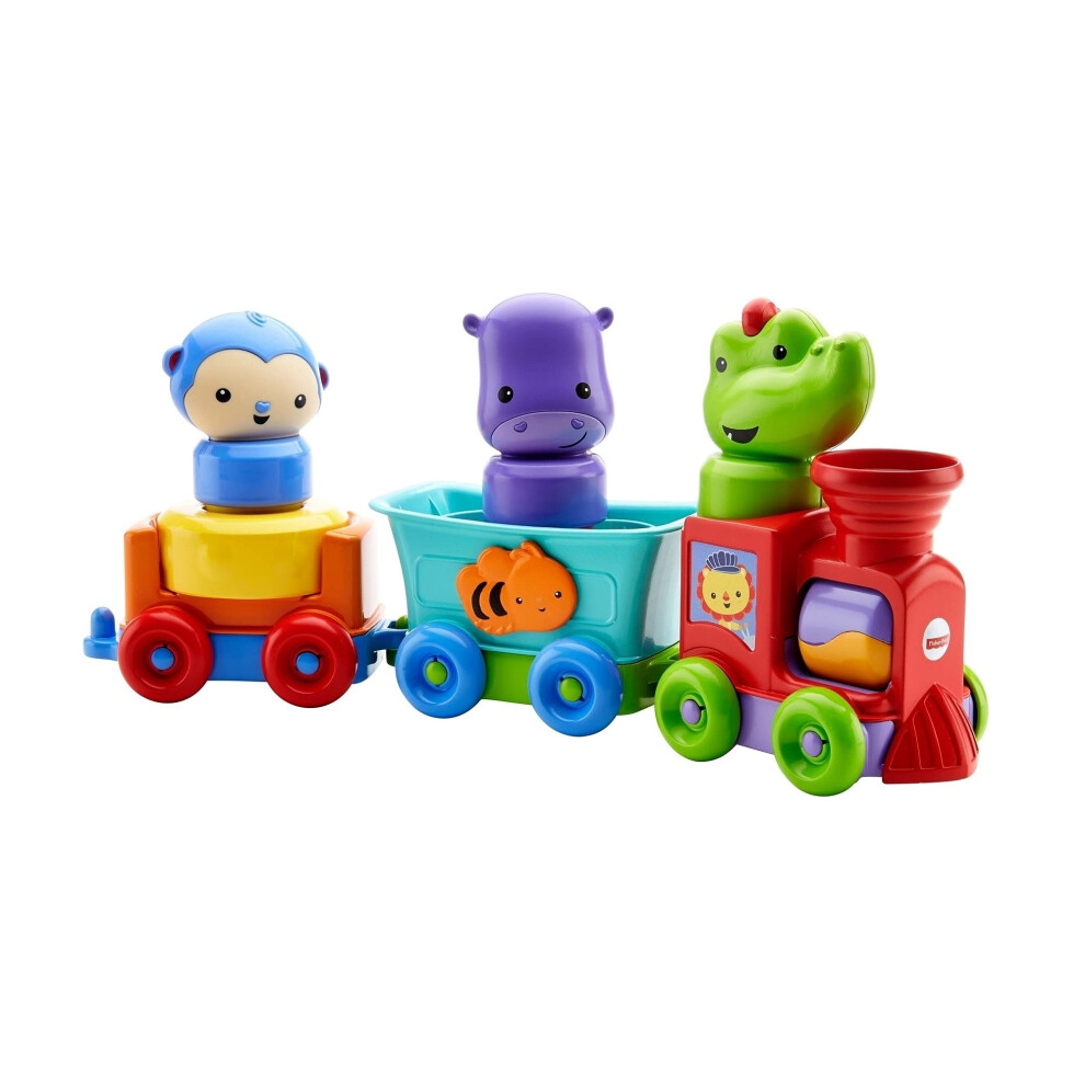 Fisher-Price Silly Safari Rattle & Roll Animal Train  Multicolor