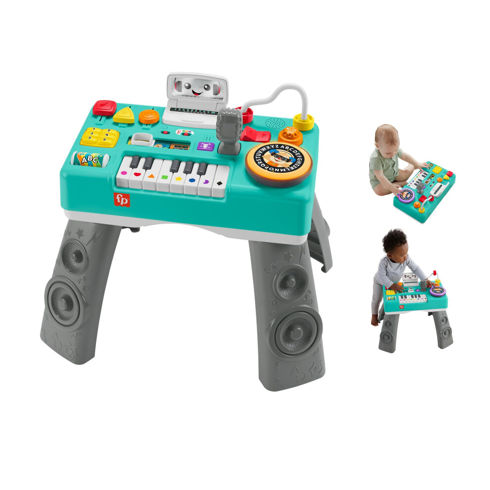 Fisher-Price Baby & Toddler Toy Laugh & Learn Mix & Learn DJ Table Mus