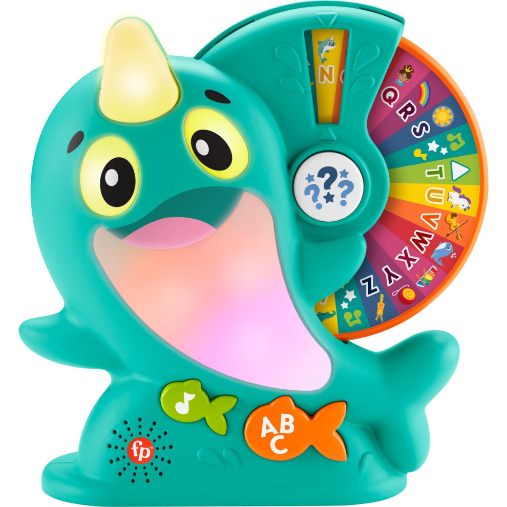 Fisher-Price Baby Learning Toy Linkimals Learning Narwhal for Ages 9+