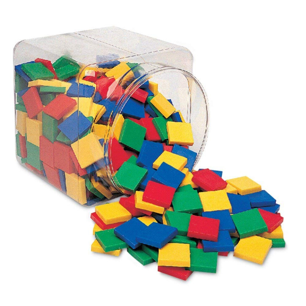 Learning Resources Square Color Tiles  Counting  Sorting Toy  Set of 4