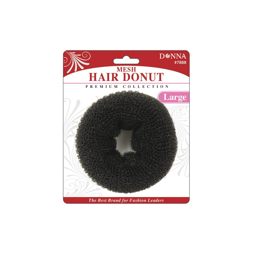 DONNA Mesh Hair Donut  Donut Hair Bun Maker  Ring Style Bun Maker Larg