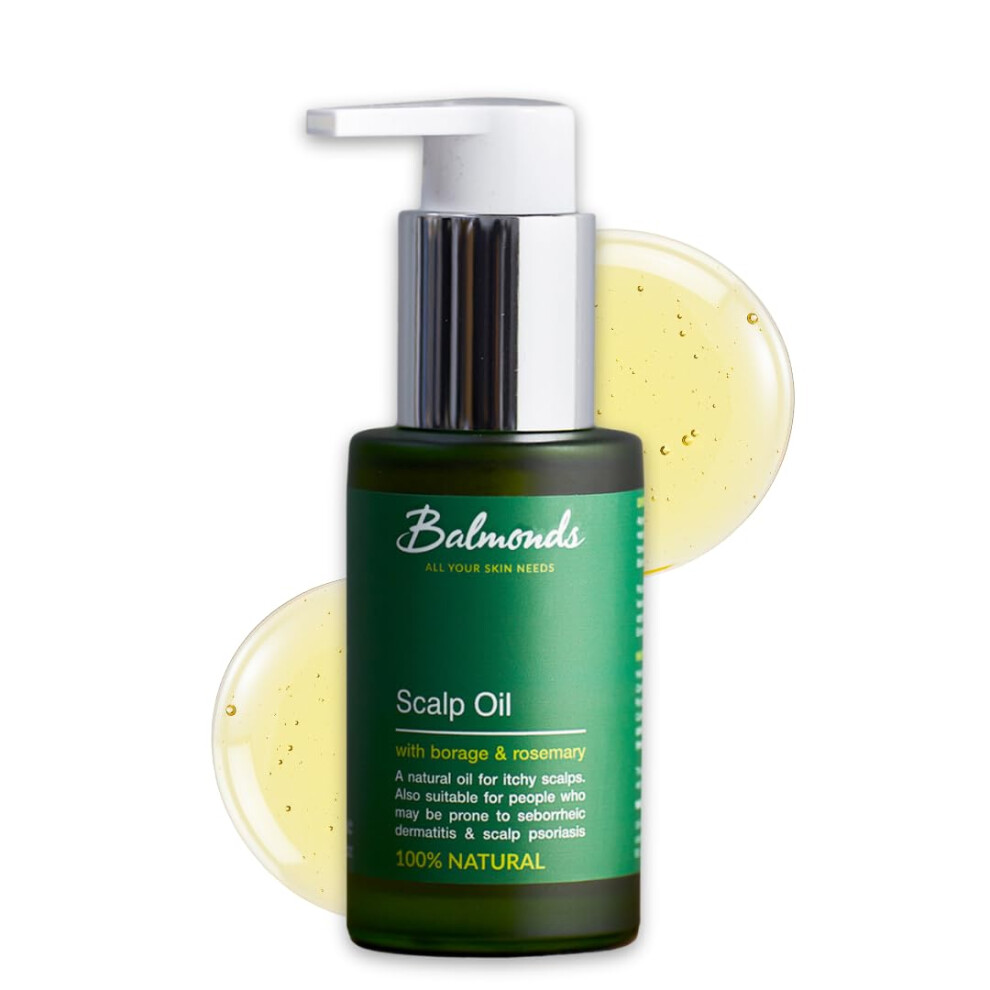 Balmonds Scalp Oil - Natural Scalp & Beard Conditioning Oil For Dry An