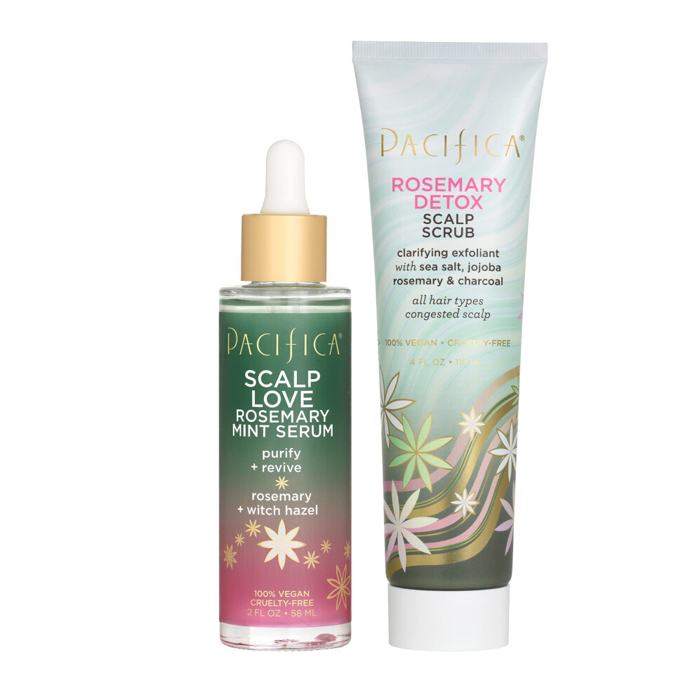 Pacifica Beauty | Scalp Love Rosemary Mint Serum + Rosemary Detox Scal