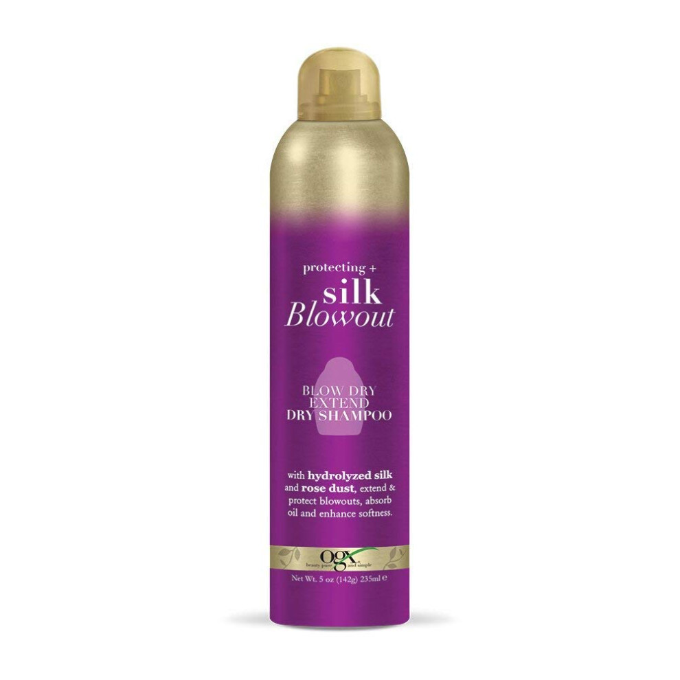 OGX Blow Dry Extend Dry Shampoo  Protecting + Silk Blowout  Purple  5.