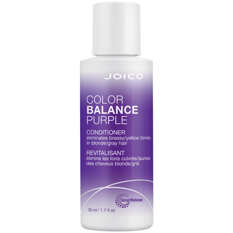 Joico Color Balance Purple Conditioner  1.7 Fl Oz  For Cool Blonde  Gr