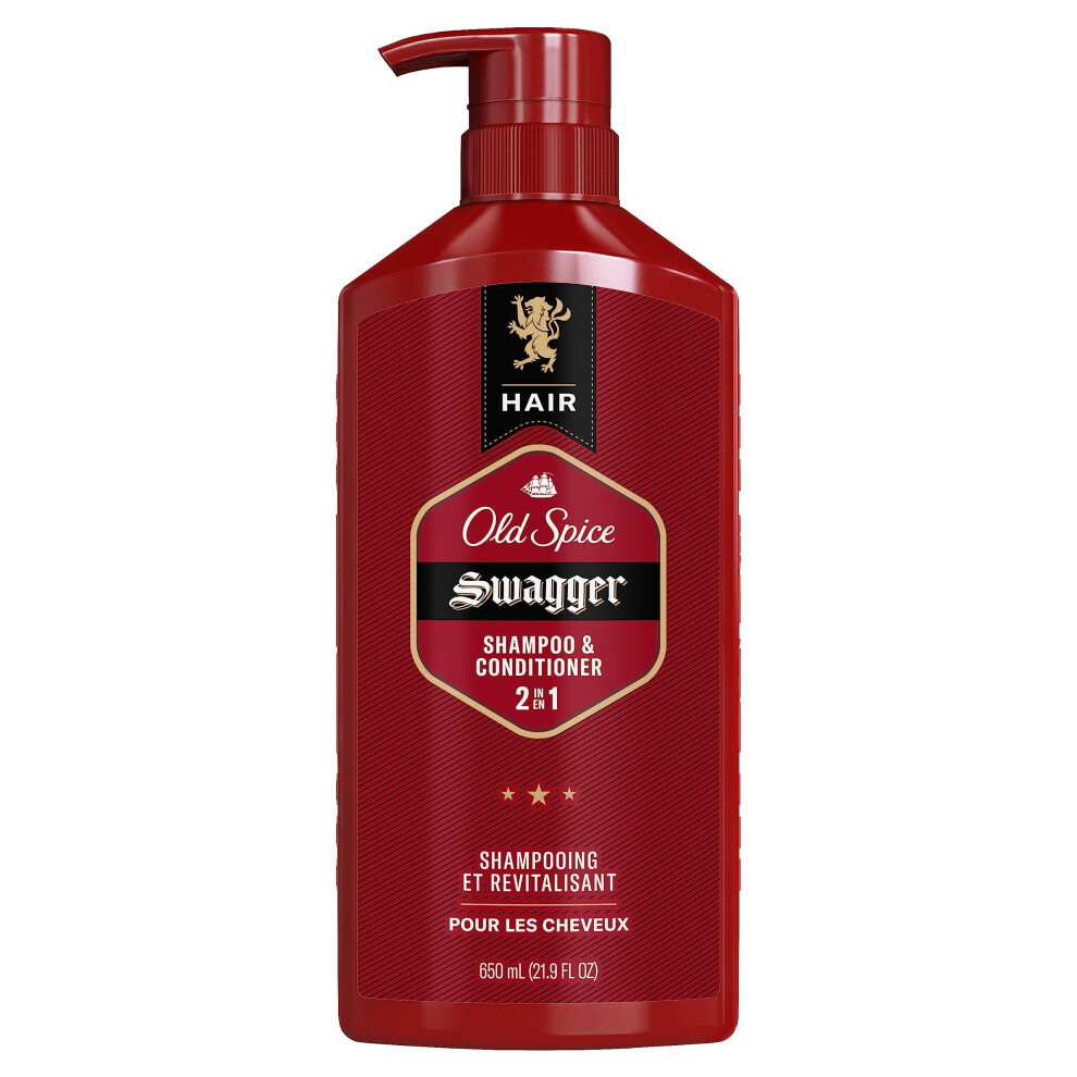 Old Spice Swagger 2in1 Shampoo & Conditioner for Men  22 Fl Oz  21.9 F