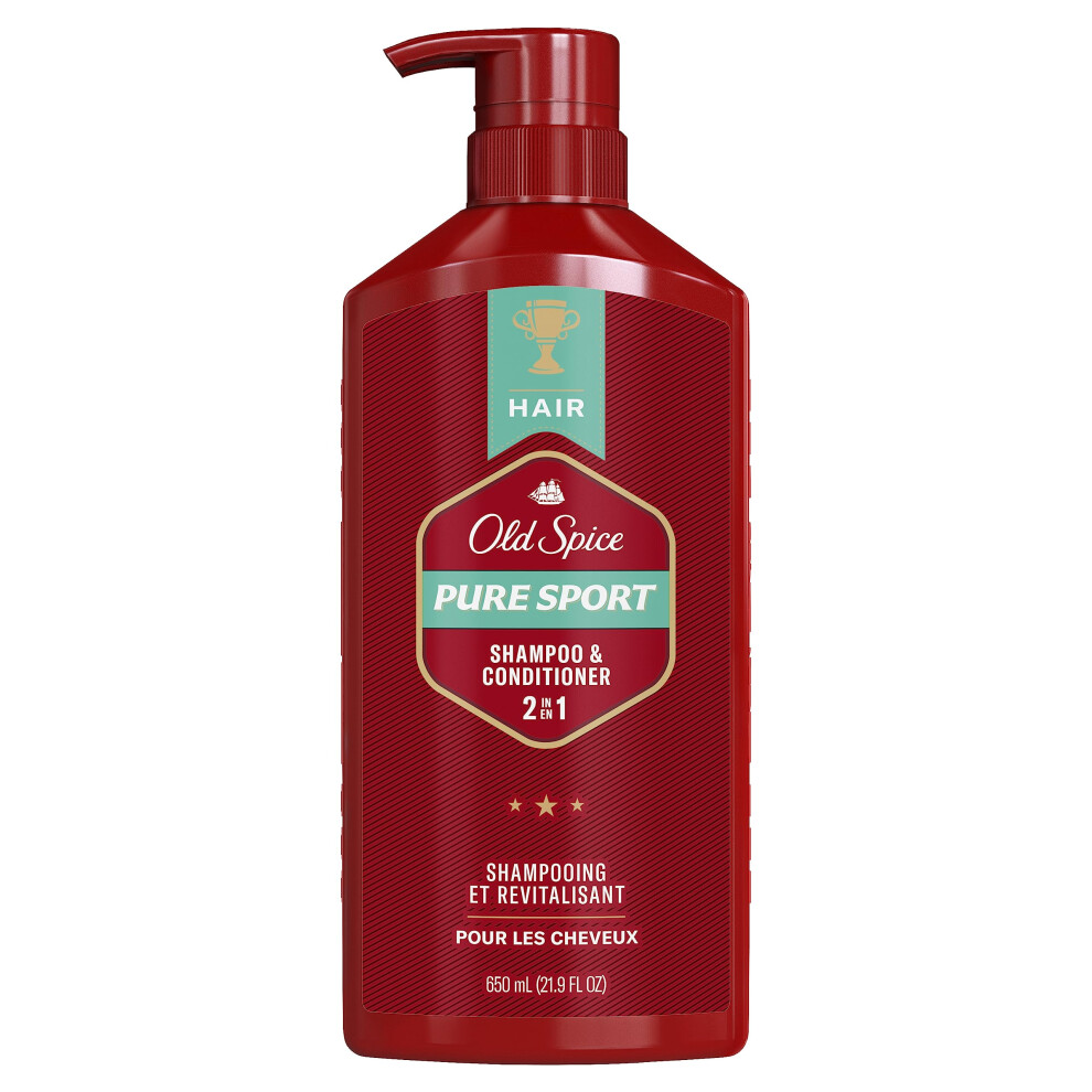 Old Spice Pure Sport 2in1 Shampoo & Conditioner for Men  22 Fl Oz  21.