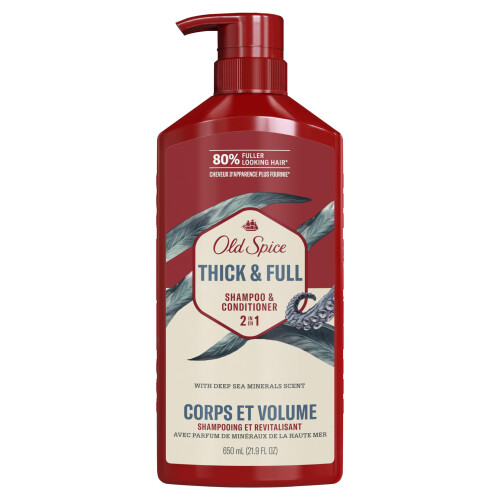 Old Spice Old Spice Timber Shampoo e Balsamo 2in1 per Uomini, 22 fl oz 1