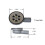 Scandvik 10307 Douche coude  profil bas/Drain de cockpit Sortie 1"" Gris 2