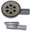 Scandvik 10307 Douche coude  profil bas/Drain de cockpit Sortie 1"" Gris 1