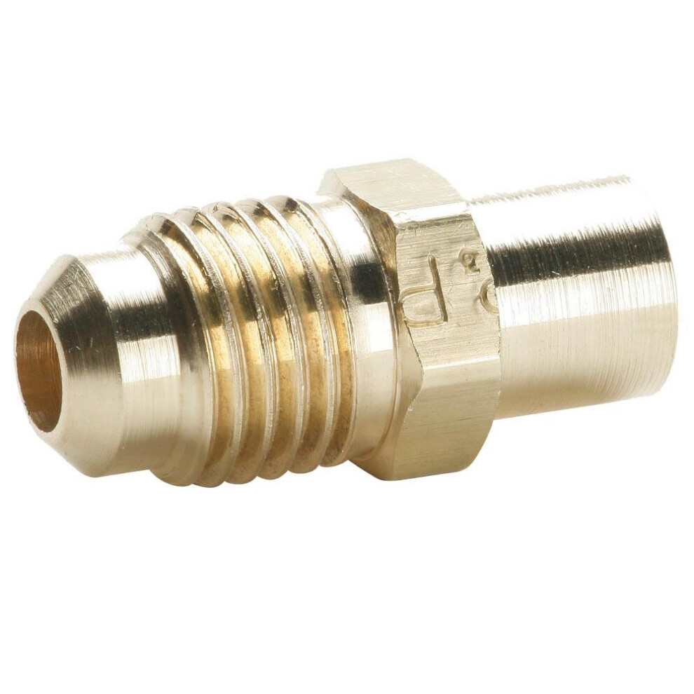 Parker 43F-6-6 45 Degree Fitting  Flare to Solder  Brass  Flare and So