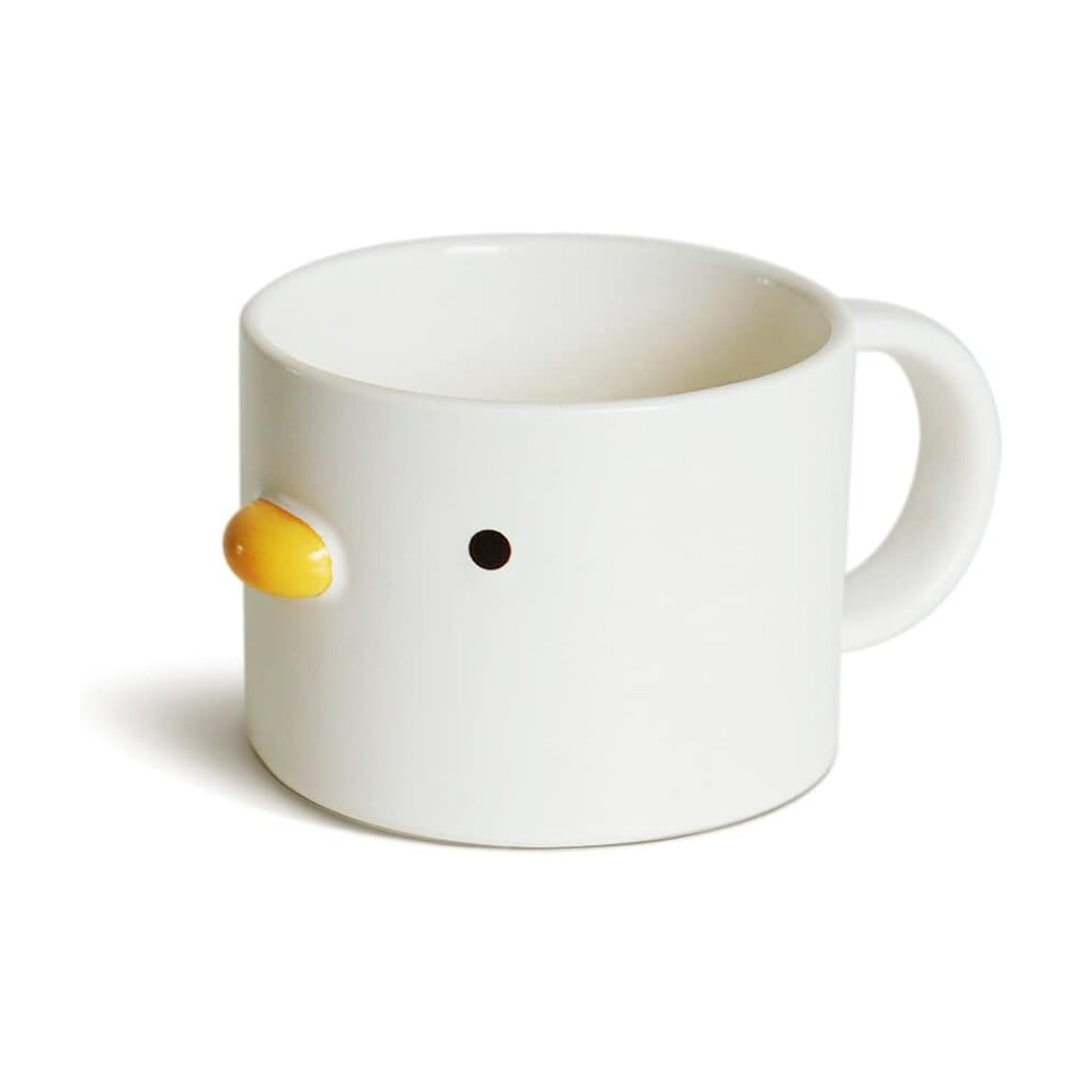 Funny Chick Coffee Cup, Handmade Glaze Duck Mug, Safety Ceramic Milk Latte Mugs, 7oz Cute Tea Cup. Best Gifts.