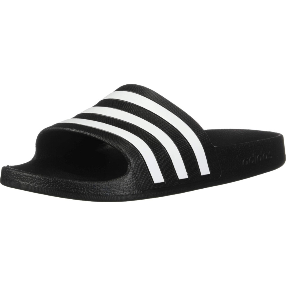 adidas Unisex Adilette Aqua Slides Sandal  Core Black/White/Core Black