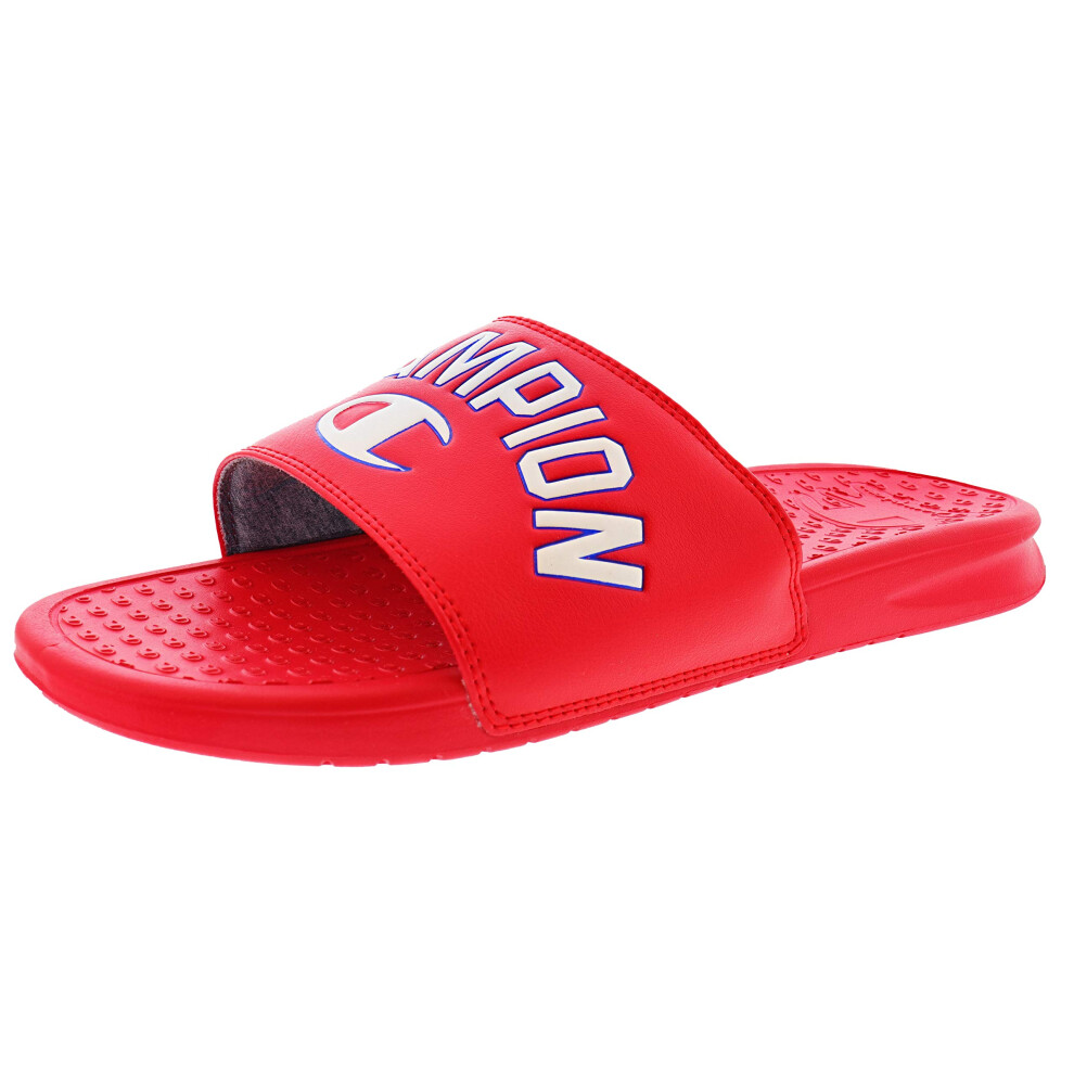 Champion mens Club Slide Slippers  Scarlet  11