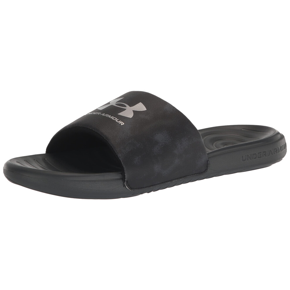 Under Armour Men's Ansa Graphic Fixed Strap Slide Sandal  (018) Black/