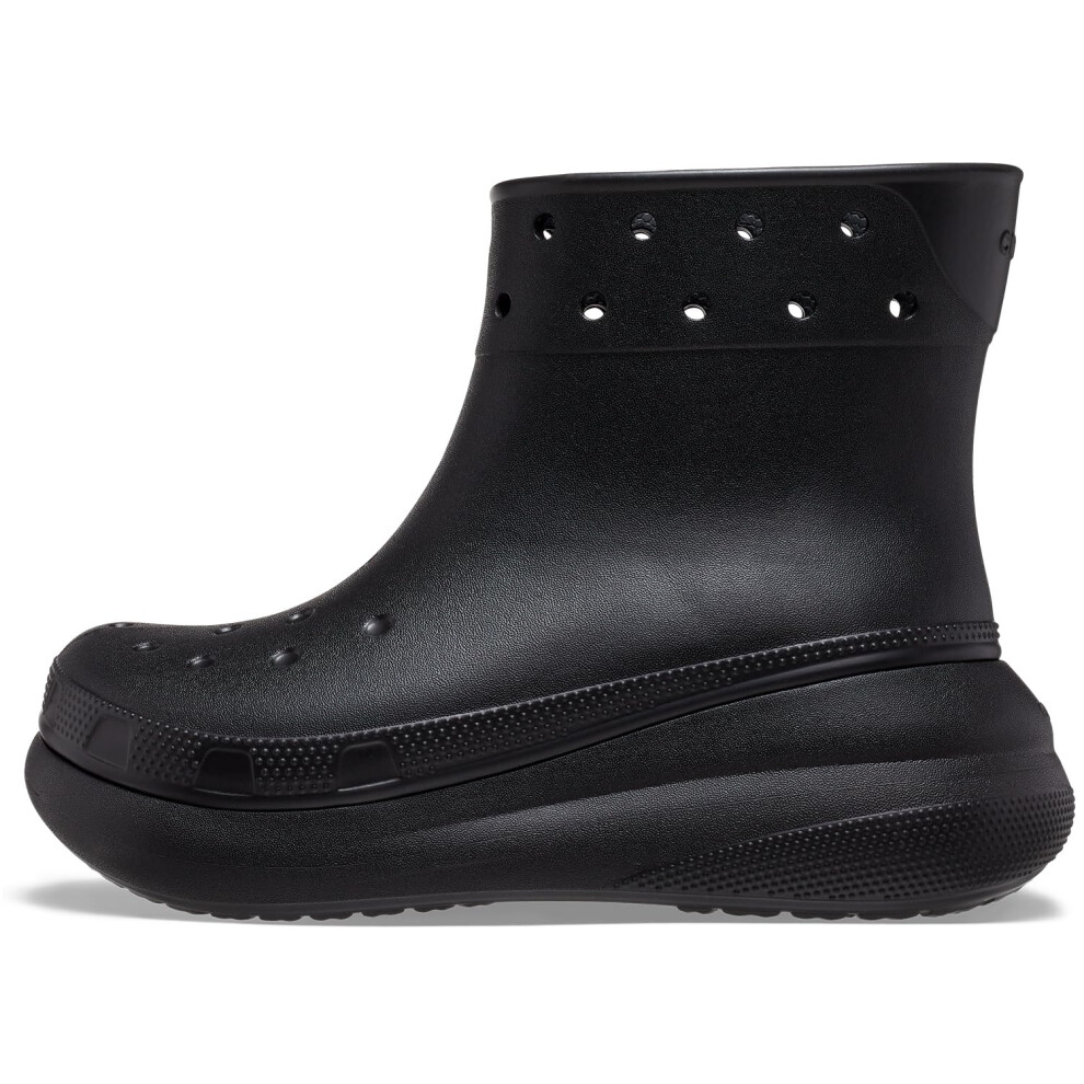 Crocs Unisex Crush Rain Boots  Black  Numeric_4 US Men