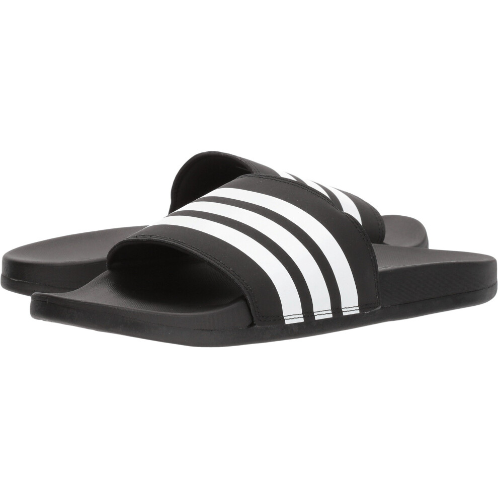 adidas Men's Adilette Comfort Slides Sandals  Core Black  8