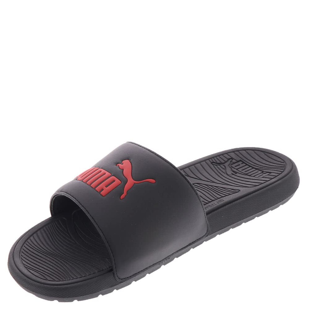 PUMA Men's Cool Cat 2.0 BX Slide Sandal Black/Red 9 Medium US