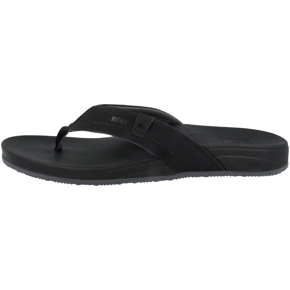 Reef Men's Cushion Spring Flip-Flop  Black/Grey  13