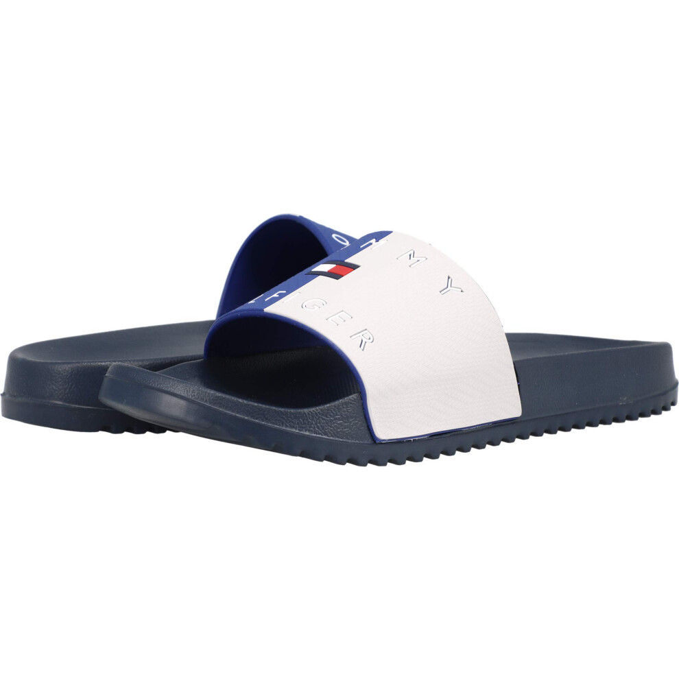 Tommy Hilfiger Men's Ranel Slide Sandal  Blue  11