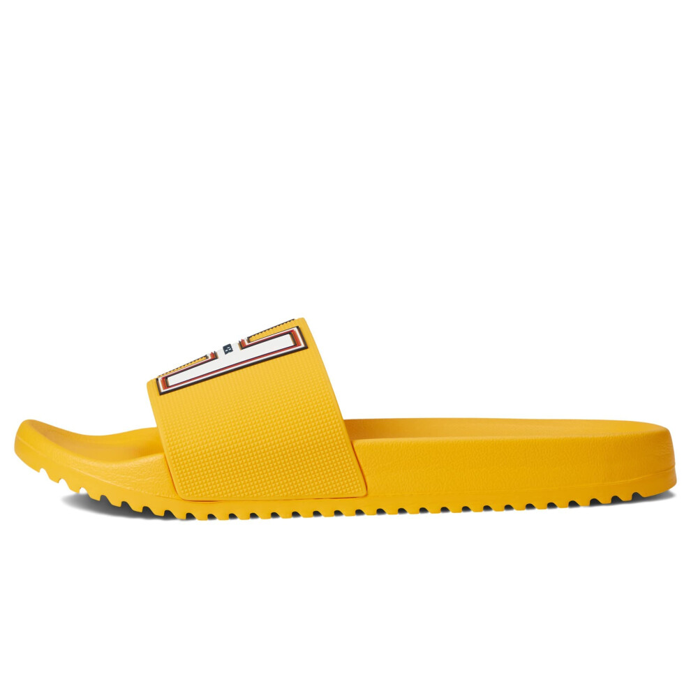 Tommy Hilfiger Men's ROYLAN Slide Sandal  Yellow  12