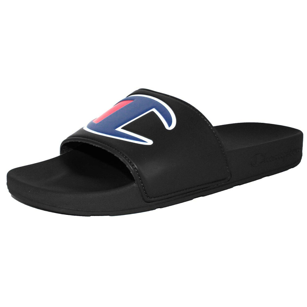 Champion Men's Ipo Slide Sandal (5  Black/Black)