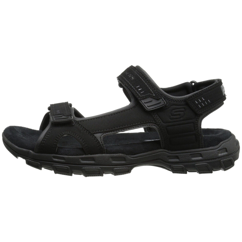 Skechers USA Men's Louden Fisherman Sandal Black 7 M US