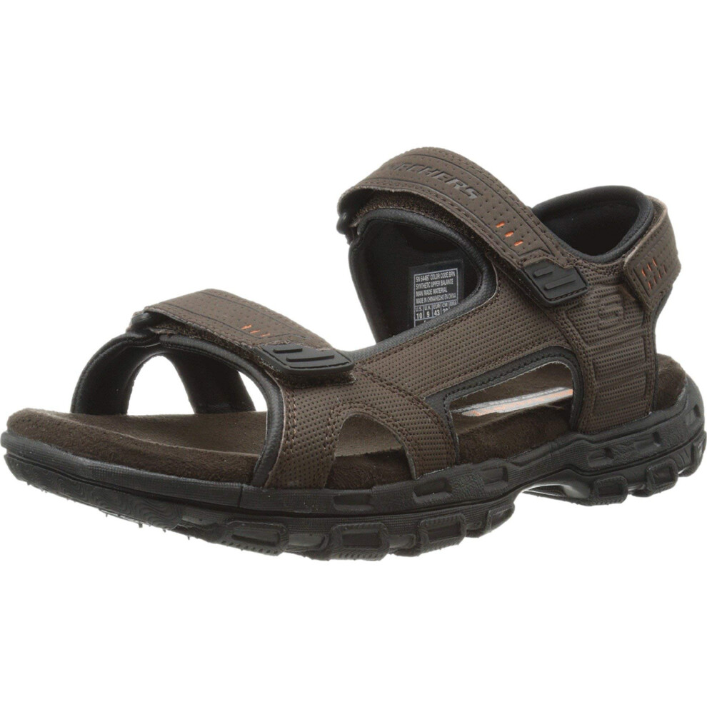 Skechers mens Louden sandals  Brown  8 US