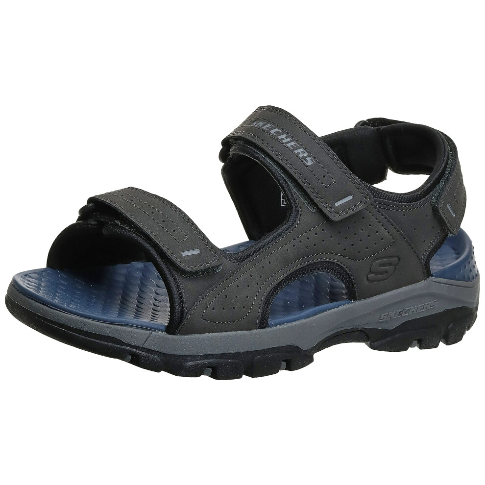 Skechers Men's Tresmen-Garo Open Toe Water Sandal  Charcoal  9 Medium