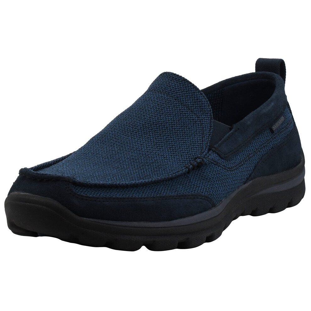 Skechers Men's Superior Milford Slip-On Loafer  Navy/Black  10.5 M US